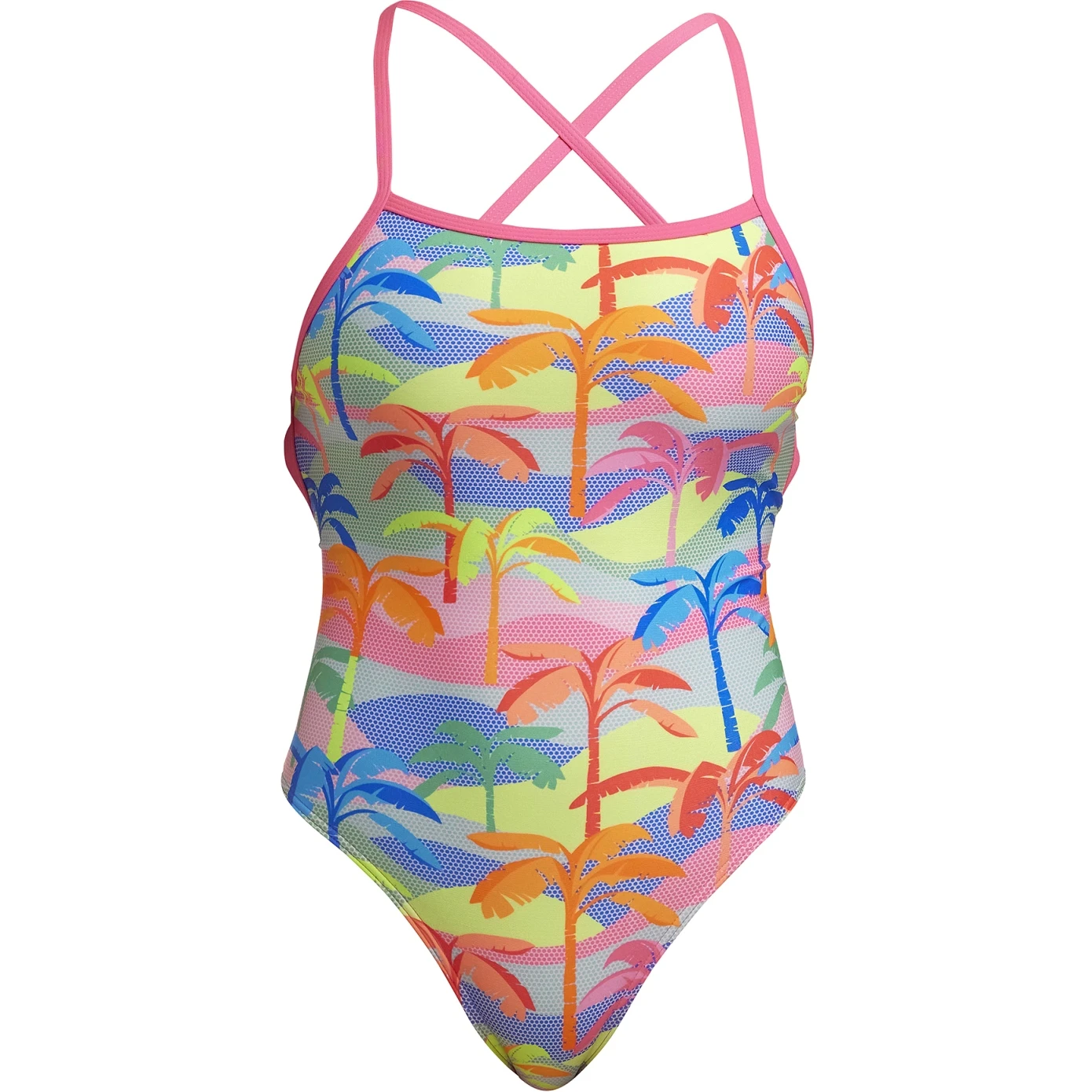 Funkita Strapped In Eco Badpak Dames - Poka Palm 3 Funkita Strapped In Eco Badpak Dames - Poka Palm