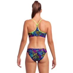 Funkita Swim Crop Bikini Top Dames - Oyster Saucy -Aqua Verkoop funkita ladies swim crop top oyster saucy 1 1433244