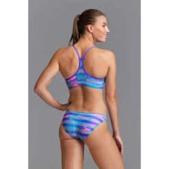 Funkita Hipster Bikini Broekje Dames - Pastel Palm -Aqua Verkoop funkita ladies swim crop top pastel palm 5 1164911