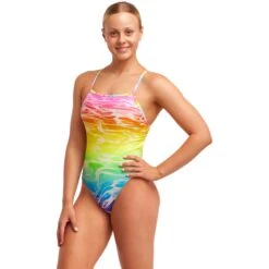 Funkita Tie Me Tight Badpak Dames - Lake Acid -Aqua Verkoop funkita ladies tie me tight one piece swimsuit lake acid 4 1559313