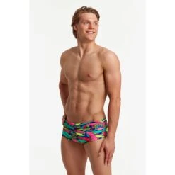 Funky Trunks Sidewinder Eco Trunks Zwembroek Heren - Bright Bergs -Aqua Verkoop funky trunks mens sidewinder trunks bright bergs 4 1255050