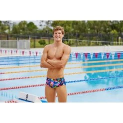 Funky Trunks Sidewinder Trunks Zwembroek Heren - Destroyer -Aqua Verkoop funky trunks mens sidewinder trunks destroyer 5 1559770