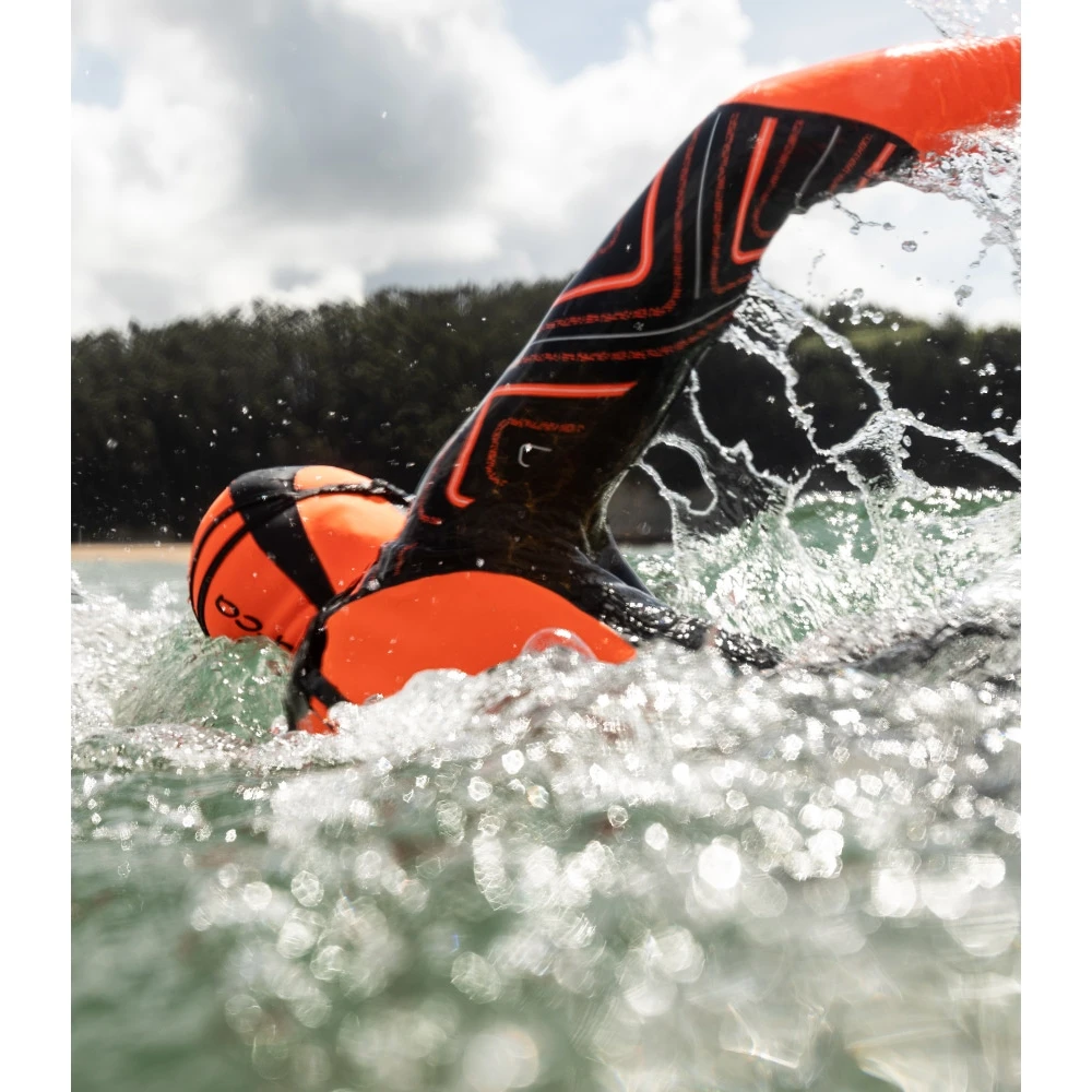Orca Openwater Hi Vis Neopreen Badmuts - High Vis Orange NA41 5 Orca Openwater Hi Vis Neopreen Badmuts - High Vis Orange NA41 - Afbeelding 4