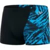 Speedo Allover V-Cut Aquashort - Black/pool -Aqua Verkoop speedo allover v cut aquashort black pool 10 1301770