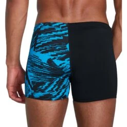 Speedo Allover V-Cut Aquashort - Black/pool -Aqua Verkoop speedo allover v cut aquashort black pool 3 1301763