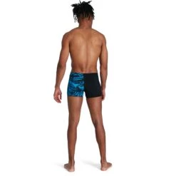 Speedo Allover V-Cut Aquashort - Black/pool -Aqua Verkoop speedo allover v cut aquashort black pool 5 1301765