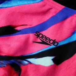Speedo Digital Placement Splashback Meisjes Badpak - Black/electric Pink/pool/blue Flame -Aqua Verkoop speedo digital placement splashback kids bathing suit black electric pink pool blue flame 11 1302016