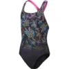 Speedo Digital Placement Medalist Badpak Kinder - Black/Orchid Shine/Lemon Drizzle/Marine Blue/Hypersonic Blue