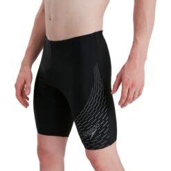 Speedo Medley Logo Jammer - Black/ardesia -Aqua Verkoop speedo medley logo jammer black ardesia 1 1167306