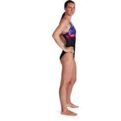 Speedo Placement Digital Powerback Badpak - Black/phoenix Red/blue Flame/ultraviolet -Aqua Verkoop speedo placement digital powerback bathing suit black phoenix red blue flame ultraviolet 7 1302837
