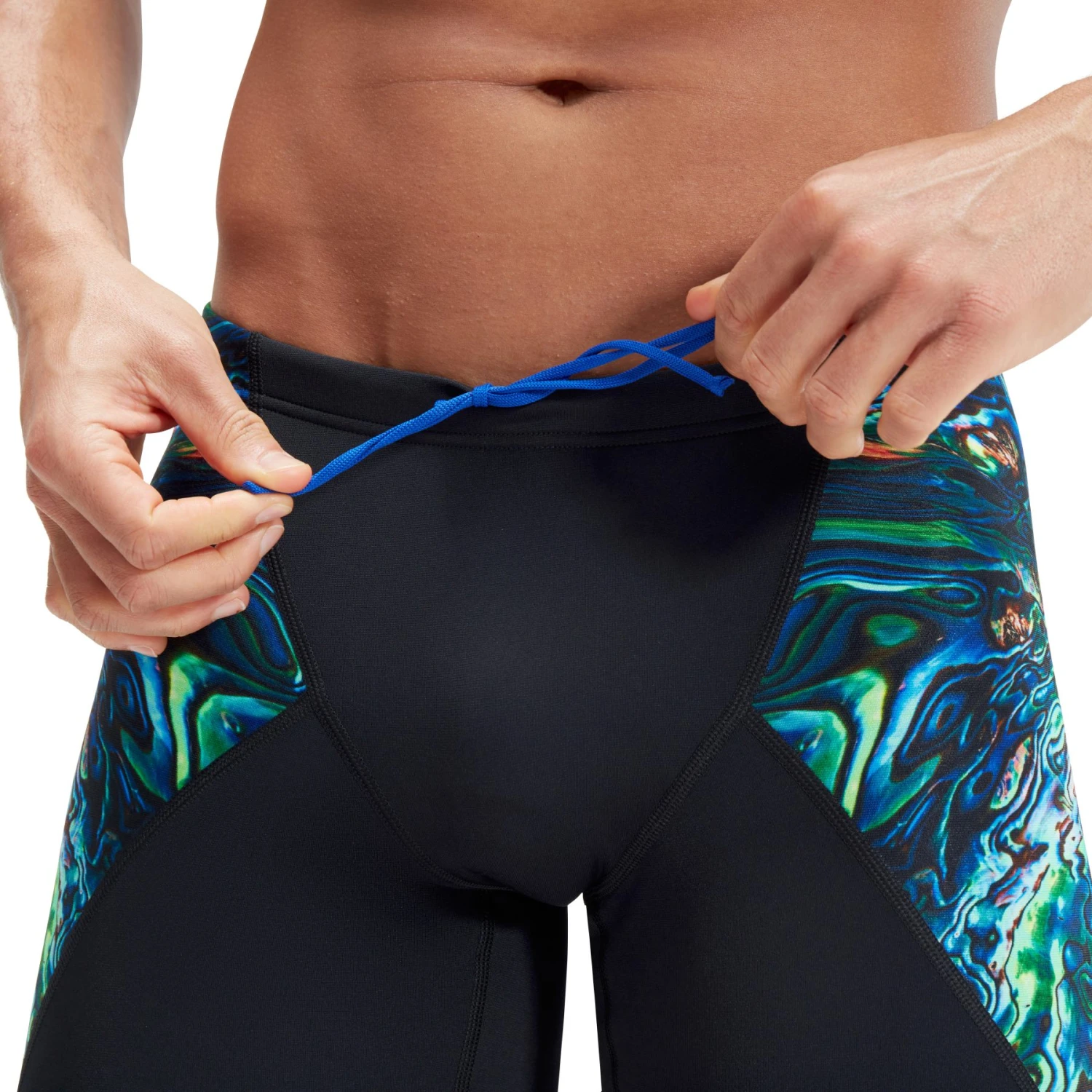 Speedo Placement Digital V-Cut Zwemjammer - Black/Cobalt Pop/Green Glow 7 Speedo Placement Digital V-Cut Zwemjammer - Black/Cobalt Pop/Green Glow - Afbeelding 5