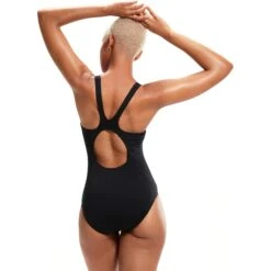 Speedo Placement Muscleback Badpak - Black/chroma Blue/aquarium -Aqua Verkoop speedo placement muscleback bathing suit black chroma blue aquarium 8 1425867