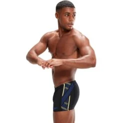 Speedo Tech Panel Zwembroek - Black/chroma Blue/spritz -Aqua Verkoop speedo tech panel aquashort black chroma blue spritz 5 1427818