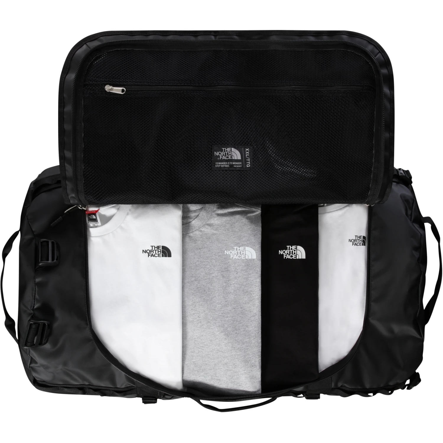 The North Face Base Camp Duffel Reistas - XXL - TNF Black/TNF White 5 The North Face Base Camp Duffel Reistas - XXL - TNF Black/TNF White - Afbeelding 3