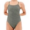 TYR Lapped Cutoutfit Dames Badpak - Olive -Aqua Verkoop tyr women s lapped cutoutfit swimsuit olive 4 1209352