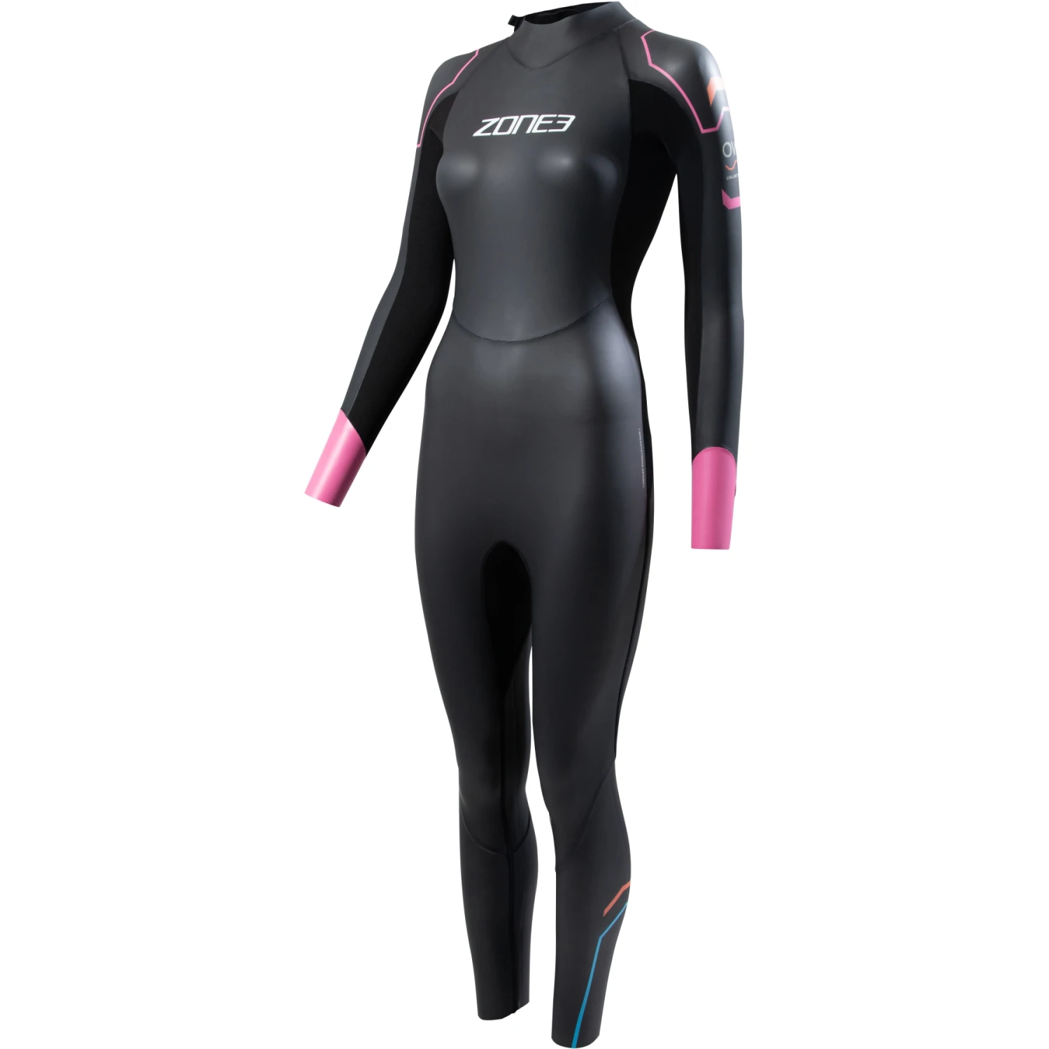 Zone3 Aspect Dames Breaststroke Wetsuit - Black/pink 3 Zone3 Aspect Dames Breaststroke Wetsuit - Black/pink