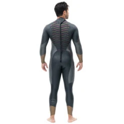 Zone3 Men's Thermal Aspire Wetsuit - Black -Aqua Verkoop zone3 aspire thermal wetsuit 4 874713