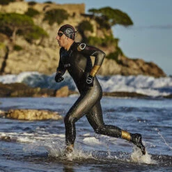 Zone3 Men's Thermal Aspire Wetsuit - Black -Aqua Verkoop zone3 aspire thermal wetsuit 5 874714