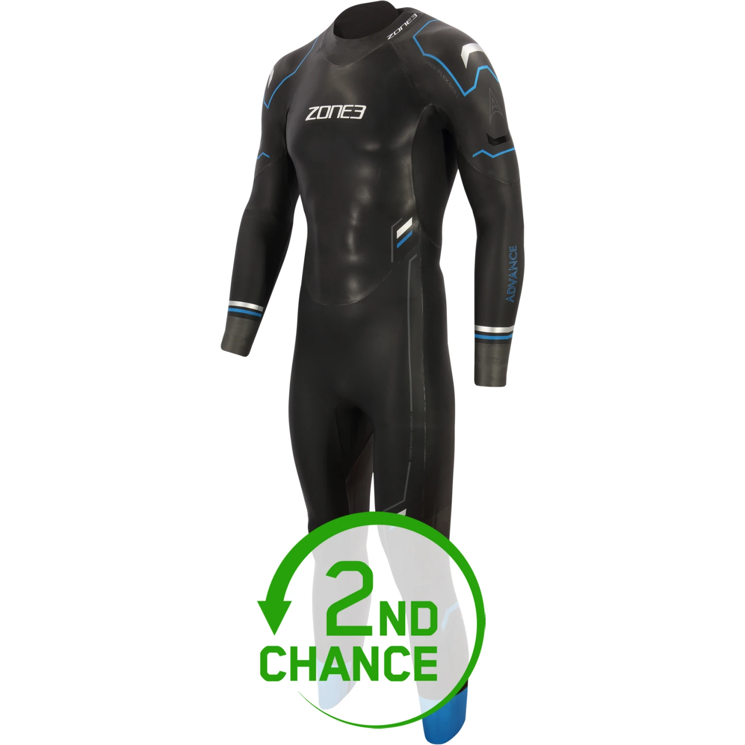 Zone3 Advance Wetsuit - Black/blue/gunmetal - B-Keus 3 Zone3 Advance Wetsuit - Black/blue/gunmetal - B-Keus