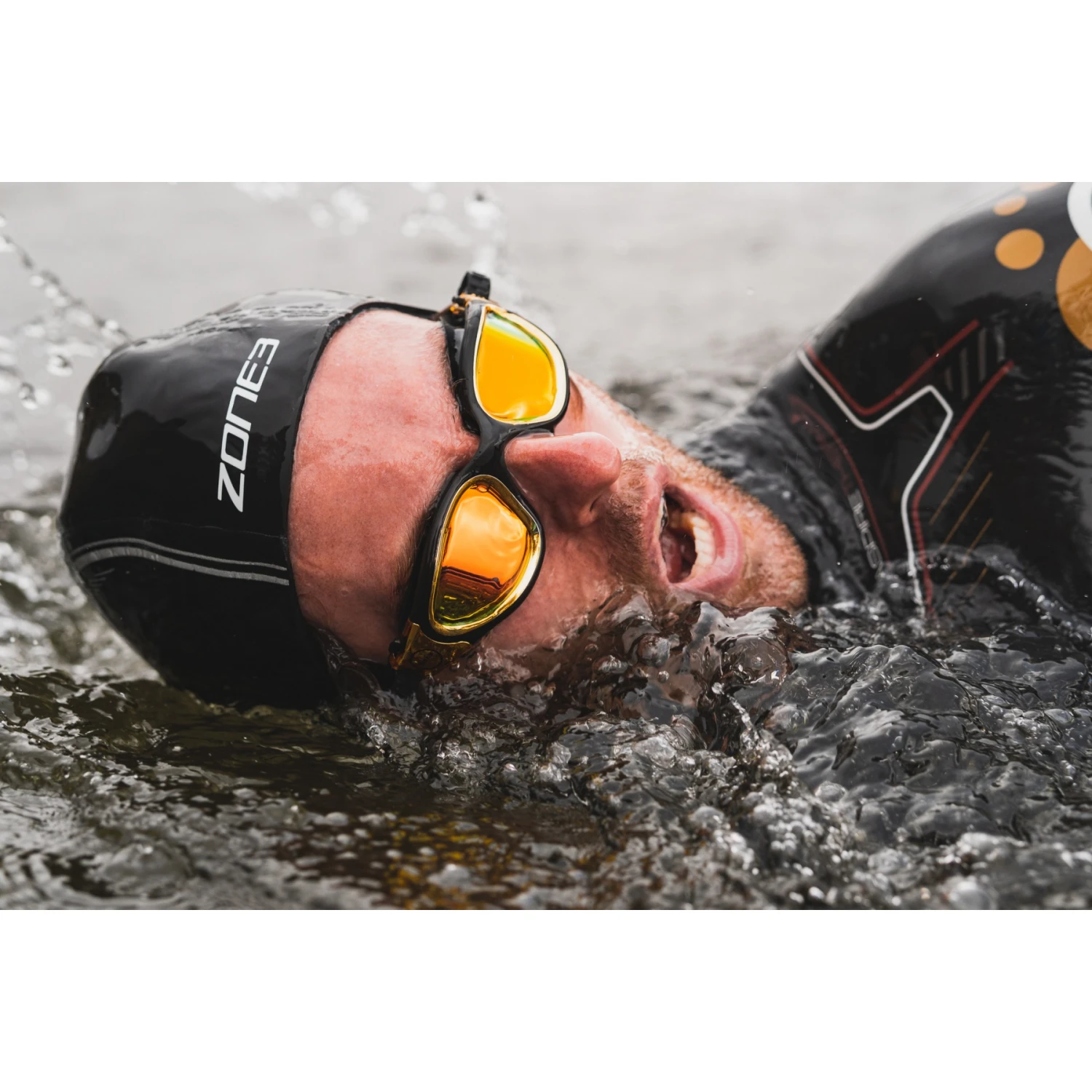 Zone3 Aspire Thermo Wetsuit - Zwart/oranje 11 Zone3 Aspire Thermo Wetsuit - Zwart/oranje - Afbeelding 9