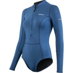 Zone3 Yulex Dames Surfpak Met Lange Mouwen - Navy