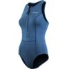Zone3 Yulex Dames Badpak - Navy -Aqua Verkoop zone3 women yulex sleeveless suit navy 1 1465279