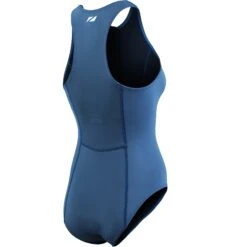 Zone3 Yulex Dames Badpak - Navy -Aqua Verkoop zone3 women yulex sleeveless suit navy 2 1465280