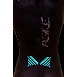 Zone3 Agile Dames Wetsuit - Zwart/Roze/Turquoise -Aqua Verkoop zone3 womens agile wetsuit black pink turquoise 6 978913