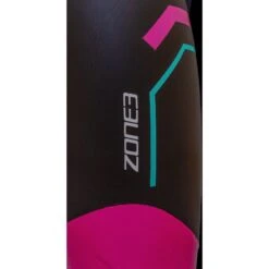 Zone3 Agile Dames Wetsuit - Zwart/Roze/Turquoise -Aqua Verkoop zone3 womens agile wetsuit black pink turquoise 7 978914