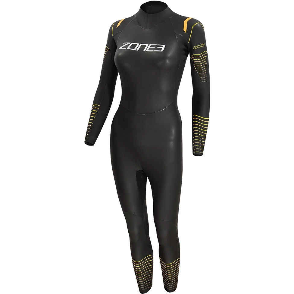 Zone3 Women's Aspect Thermal Breaststroke Wetsuit - Black/Orange/Yellow 3 Zone3 Women's Aspect Thermal Breaststroke Wetsuit - Black/Orange/Yellow
