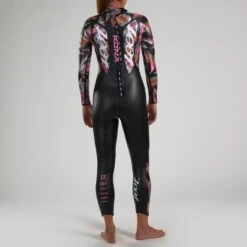 ZOOT Dames Kona 2.0 Wetsuit - Pink Flora -Aqua Verkoop zoot women kona 2 0 wetsuit pink flora 4 1462395